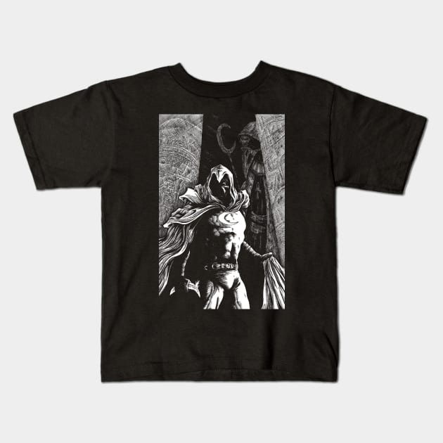 Mr Knight 2 Kids T-Shirt by JonathanGrimmArt